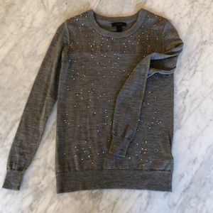 J Crew debazzled sweater